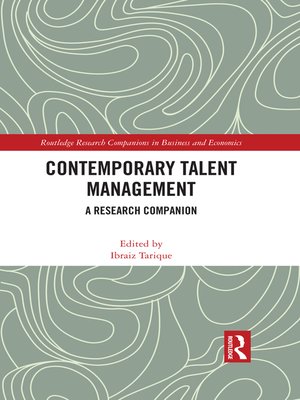 cover image of Contemporary Talent Management